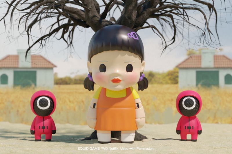 BAIT Launches 'Squid Game' KOKIES Toys and Apparel Netflix young hee doll front man square triangle circle figures San diego comic con release date info preorder now