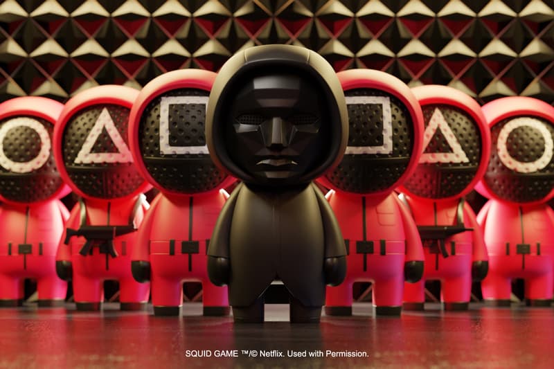 BAIT Launches 'Squid Game' KOKIES Toys and Apparel Netflix young hee doll front man square triangle circle figures San diego comic con release date info preorder now