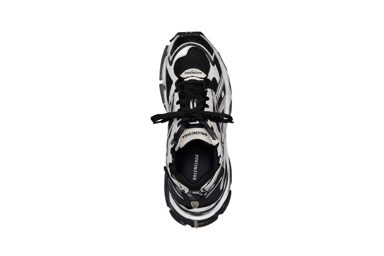 Balenciaga Runner Black White Mesh Fall Winter 2021 Footwear Sneaker Retro Demna Gvasalia Chunky Shoes Designer For Sale Where to Buy Release Information Drop Date