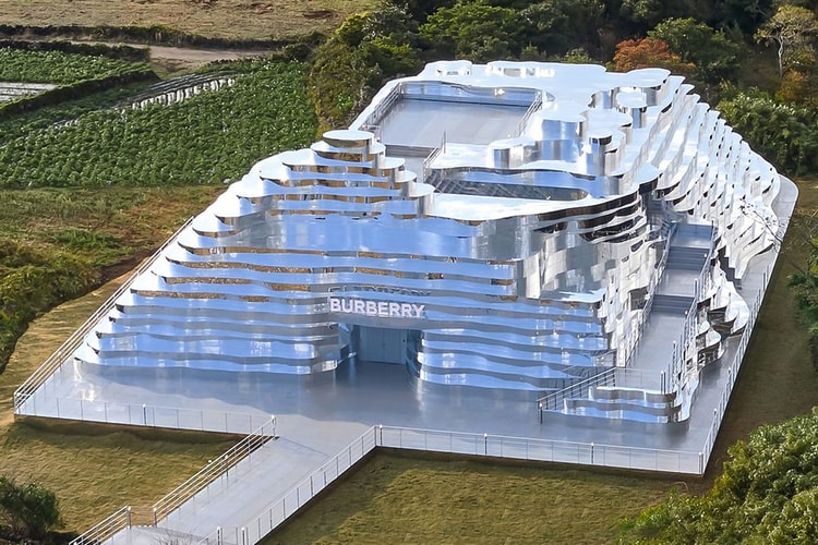 Burberry Unveils Reflective Landscape Sculpture Pop-Up on Jeju Island in South Korea