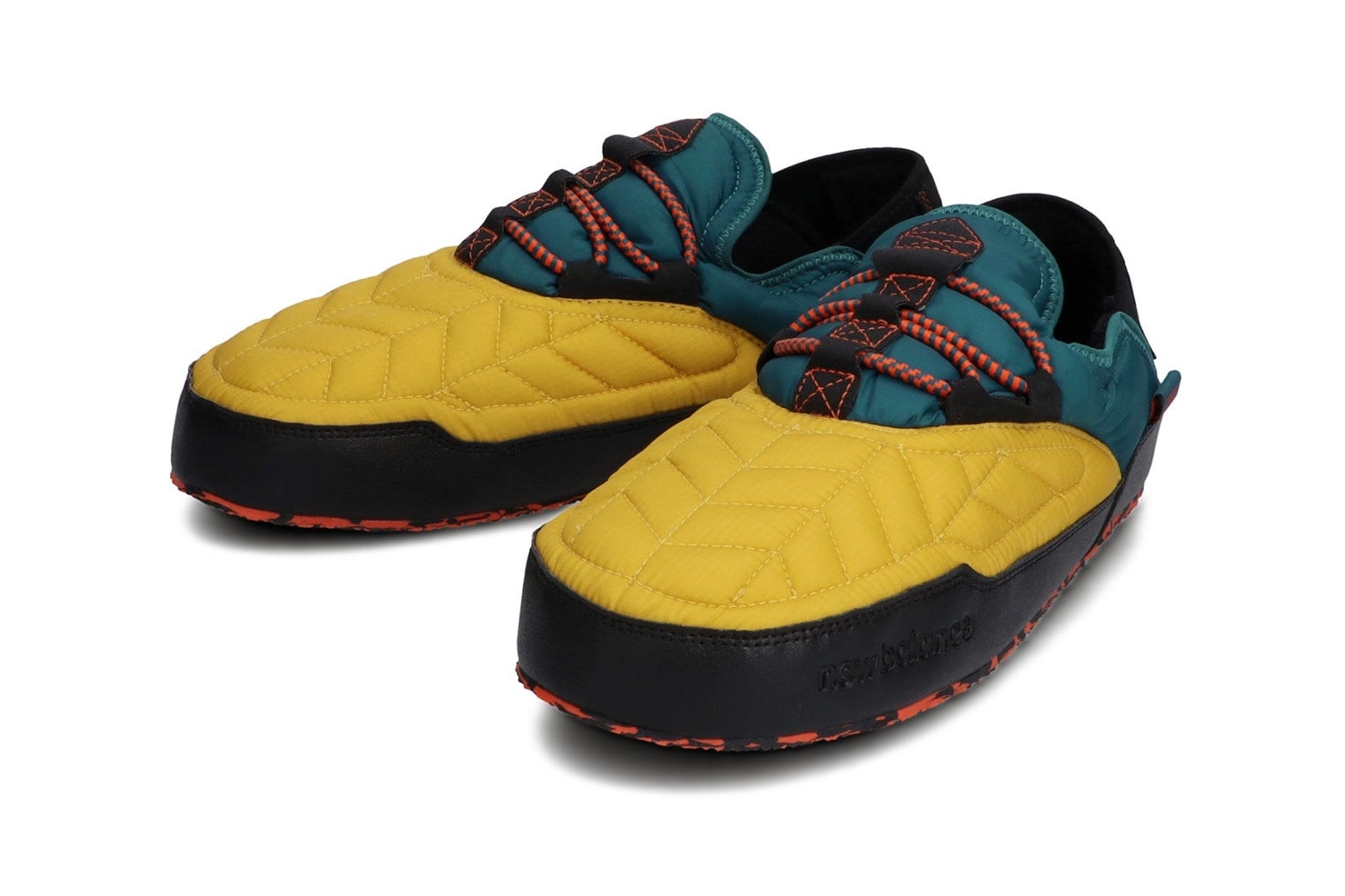 New Balance Caravan Moc Low X2 Footwear SUFMOCX2 green camo yellow green zebra winter slippers release info 