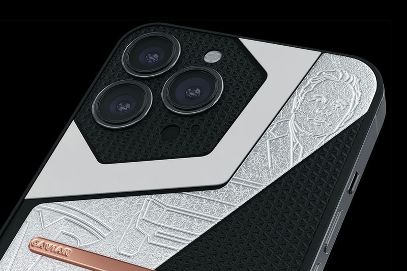 Caviar Releases iphone 13 Pro max made by melted tesla model 3 aluminium 99 pieces marble gold silver 27 elon musk bust release info