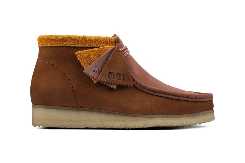 clarks wallabee boot brown suede