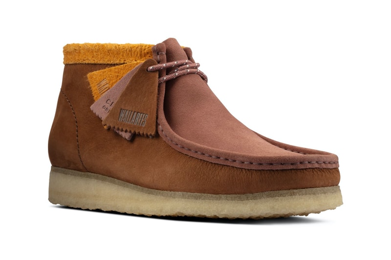 Clarks Originals Wallabee Boot Multicolour Suede brown orange