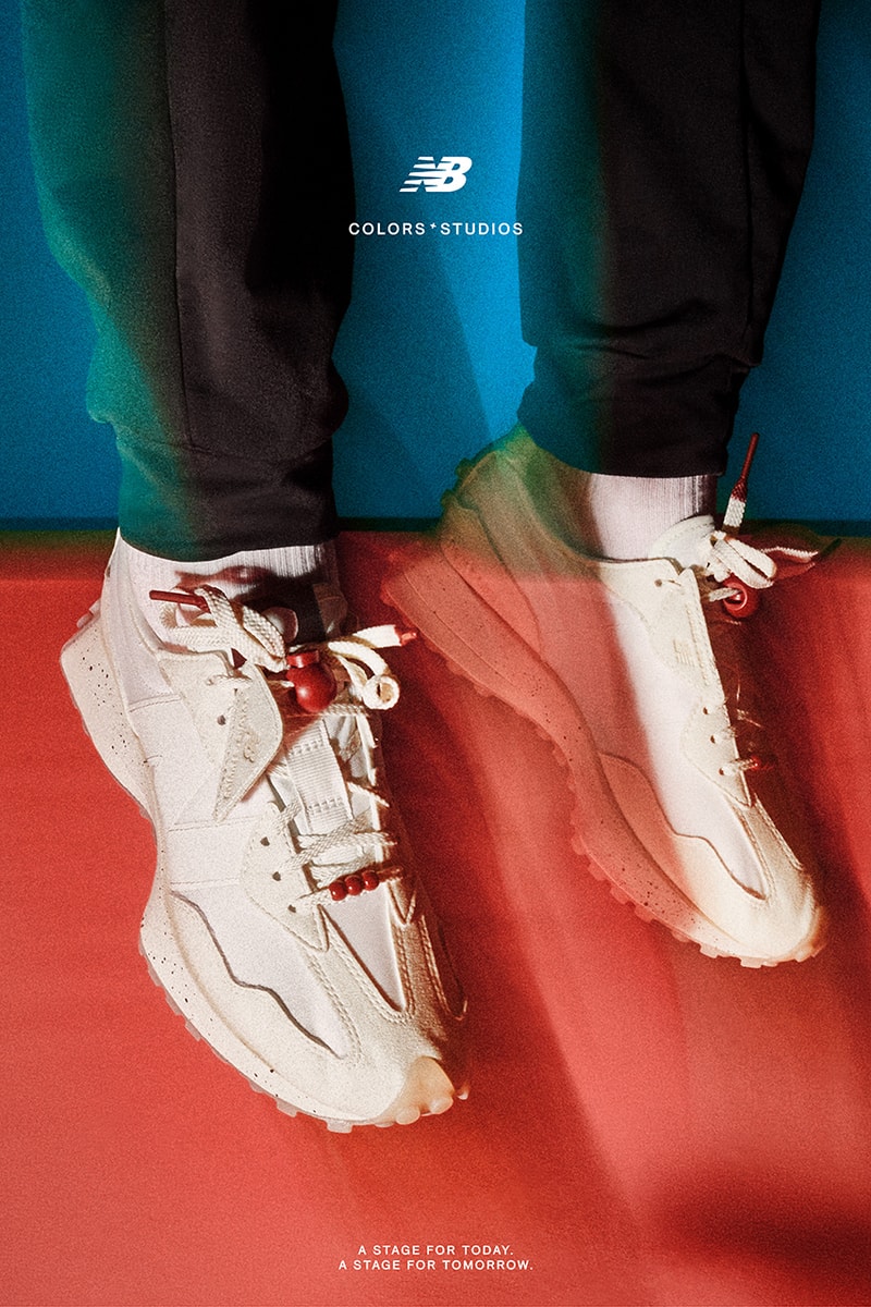 colorsxstudios new balance 327 cream black stage release date info store list buying guide photos price