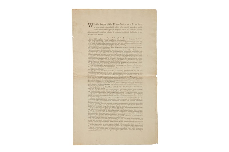 A Group of Crypto Collectors Raised Over $40 Million USD To Buy a Rare Copy of the U.S. Constitution