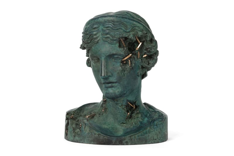 Daniel Arsham 'BRONZE ERODED MELPOMENE' Sculpture