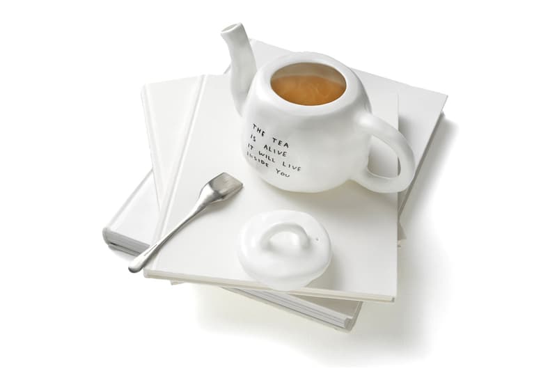 David Shrigley 'THE TEA IS ALIVE' Teapot Sculpture