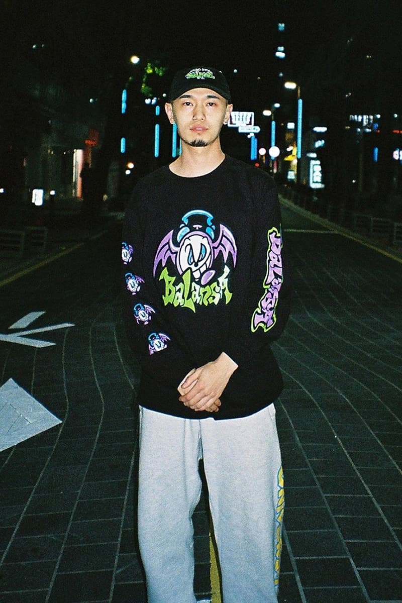 Domz Sound Shop balansa collaboration capsule collection graffiti white black south korea hong kong dog clock bat release info