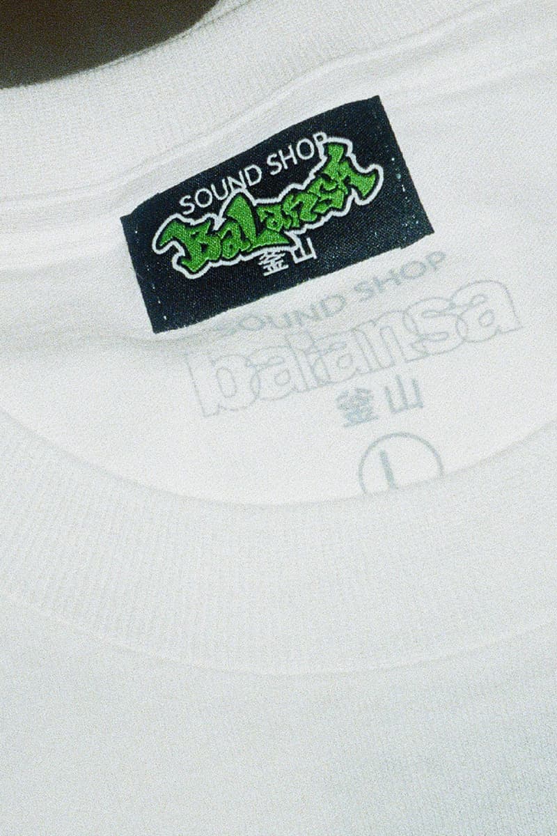 Domz Sound Shop balansa collaboration capsule collection graffiti white black south korea hong kong dog clock bat release info