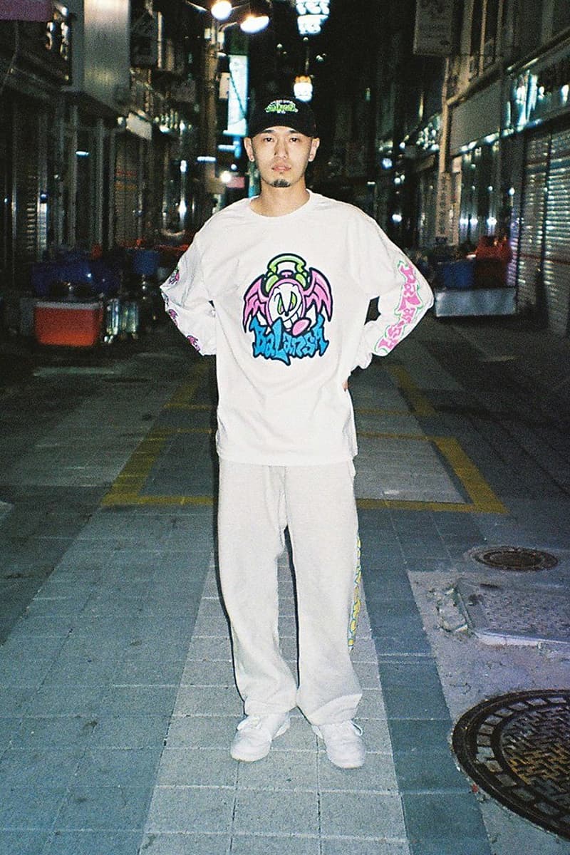 Domz Sound Shop balansa collaboration capsule collection graffiti white black south korea hong kong dog clock bat release info