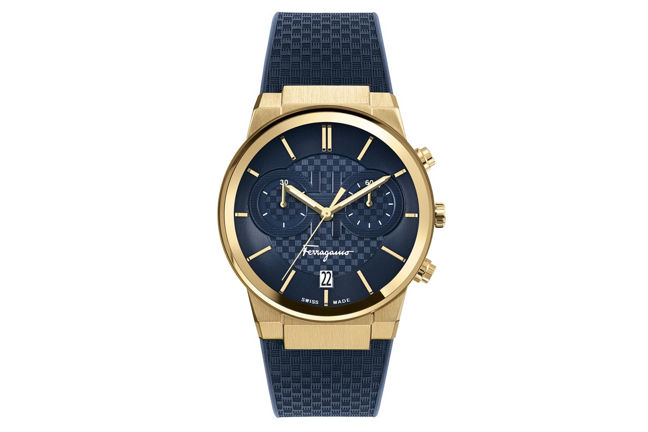 Salvatore Ferragamo sapphire watches chronograph fall winter 2021 