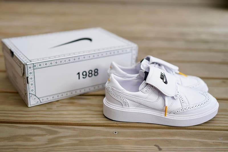 First Look at the PEACEMINUSONE x Nike Kwondo 1 Shoebox brogue punchole g-dragon 1988 designed tailored exclusively birth year swoosh release date info