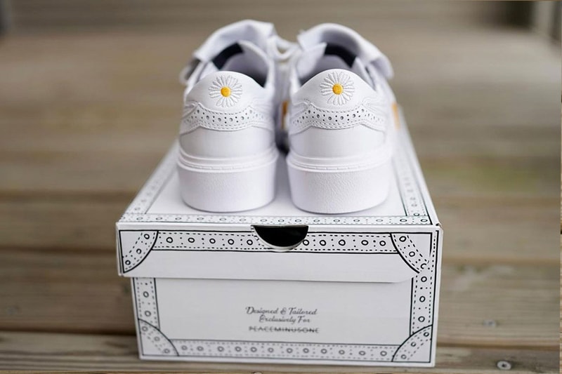 First Look at the PEACEMINUSONE x Nike Kwondo 1 Shoebox brogue punchole g-dragon 1988 designed tailored exclusively birth year swoosh release date info 