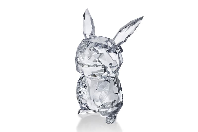 Baccarat 'Pokémon Pikachu Fragment' and More design glass figurine Hiroshi Fujiwara clear crystal glass 