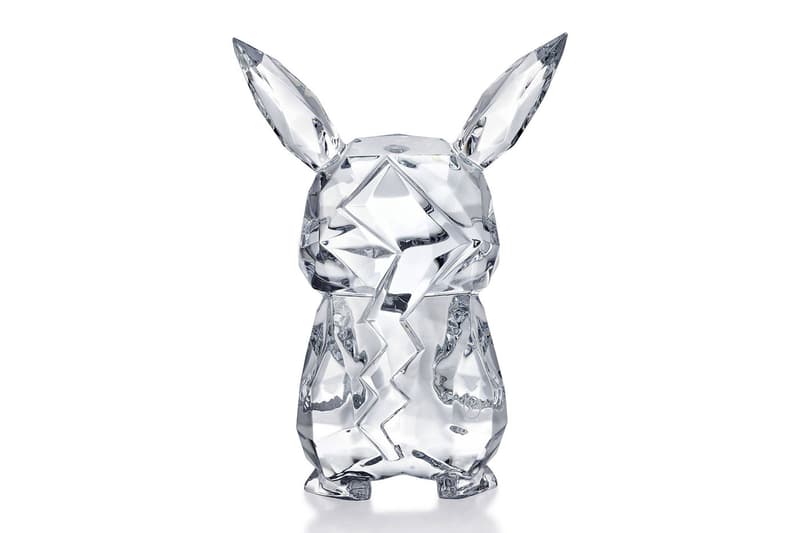 Baccarat 'Pokémon Pikachu Fragment' and More design glass figurine Hiroshi Fujiwara clear crystal glass 