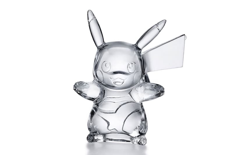 Baccarat 'Pokémon Pikachu Fragment' and More design glass figurine Hiroshi Fujiwara clear crystal glass 