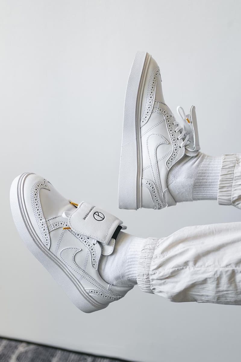 G-Dragon PEACEMINUSONE x Nike Kwondo 1 On-Foot Look | Hypebeast kwondo 1 g dragon peaceminusone triple white