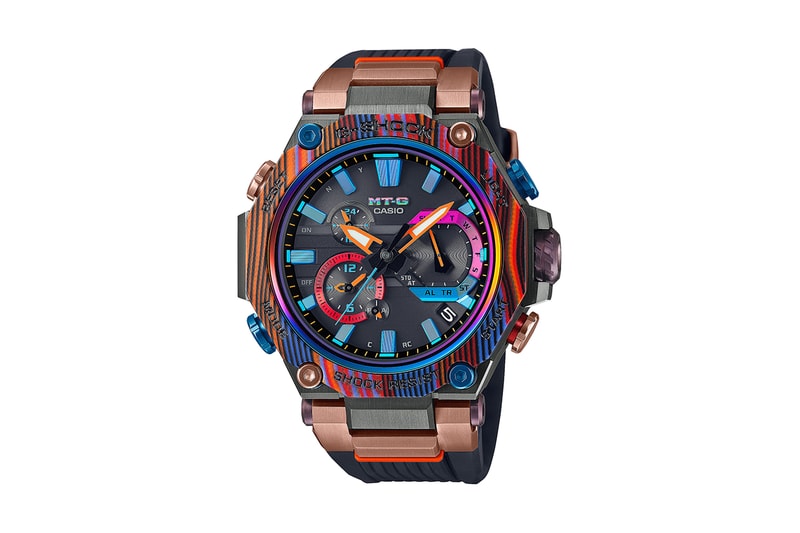 Rainbow Mountain G-SHOCK Introduces New Random Laminated Carbon And Glass Fibre Material