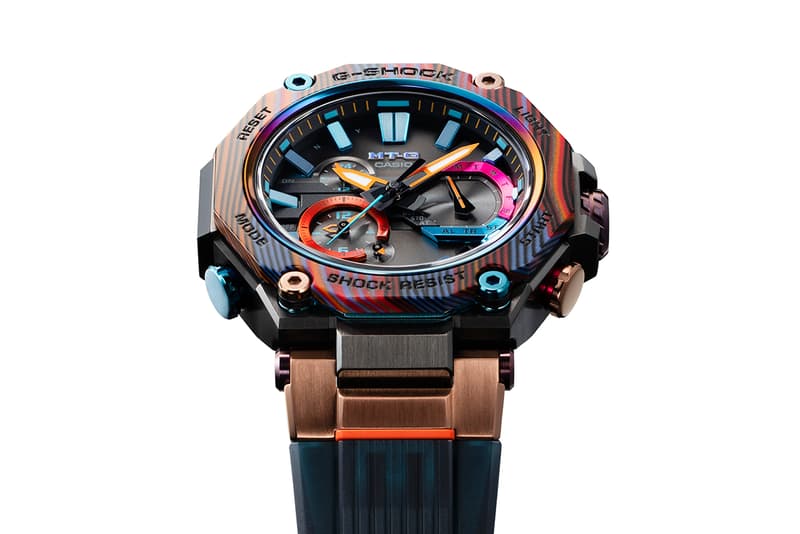 Rainbow Mountain G-SHOCK Introduces New Random Laminated Carbon And Glass Fibre Material