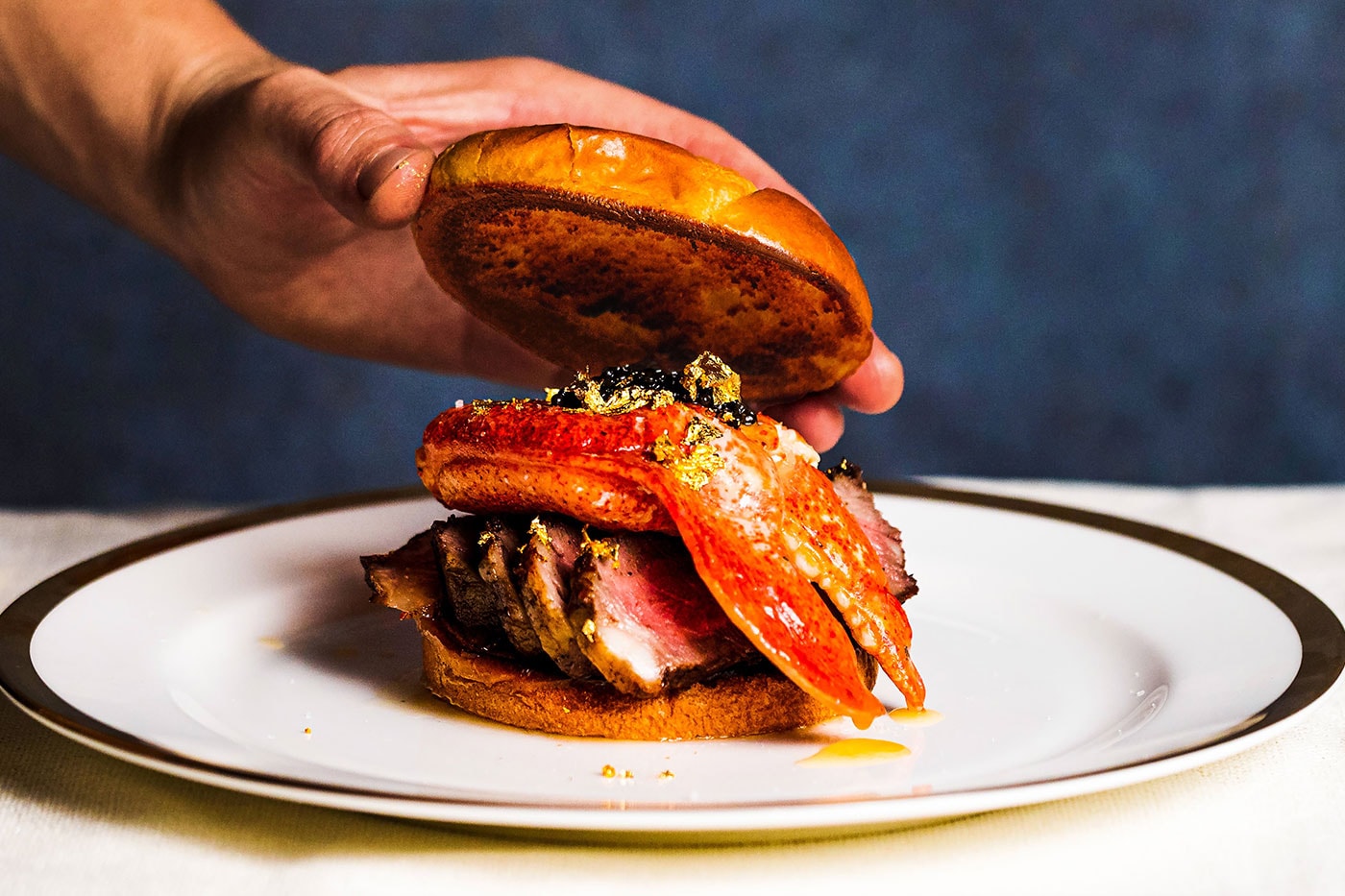 Get Main Lobster Montecito Lobster roll kit for four $1000 USD most expensive a5 wagyu four brioche rolls normandy butter gold flakes pearl caviar spoon oyster shucker release info