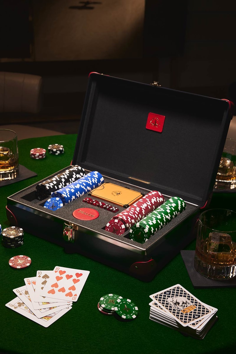Globe-Trotter Centenary Poker Box Alessi Cocktail Set release home Italian British drinks Holidays design suitcases interior bartender cocktails games entertainment premium