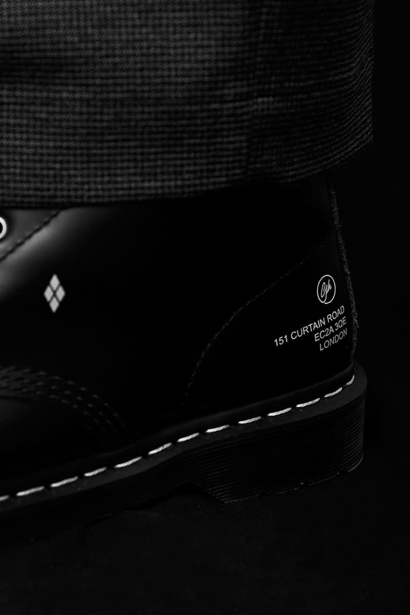 goodhood london dr. martens 101 6-eye boot silhouette black release information details