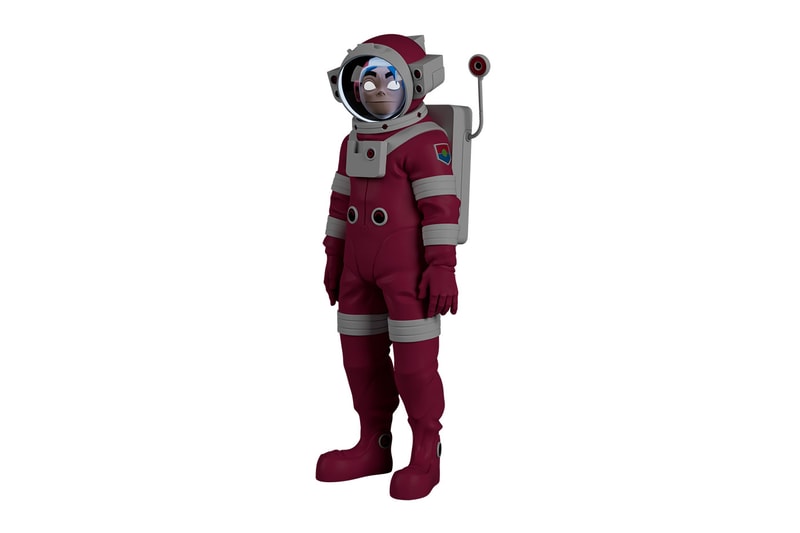 Gorillaz and Superplastic Announce Two Limited-Edition Toy Drops spacesuit set mini blind toymakers iconic band 12 inch vinyl day glow moon landing  murdoc russel noodleneon strange timez LED eyesgraviy 17 usd 110 usd release info