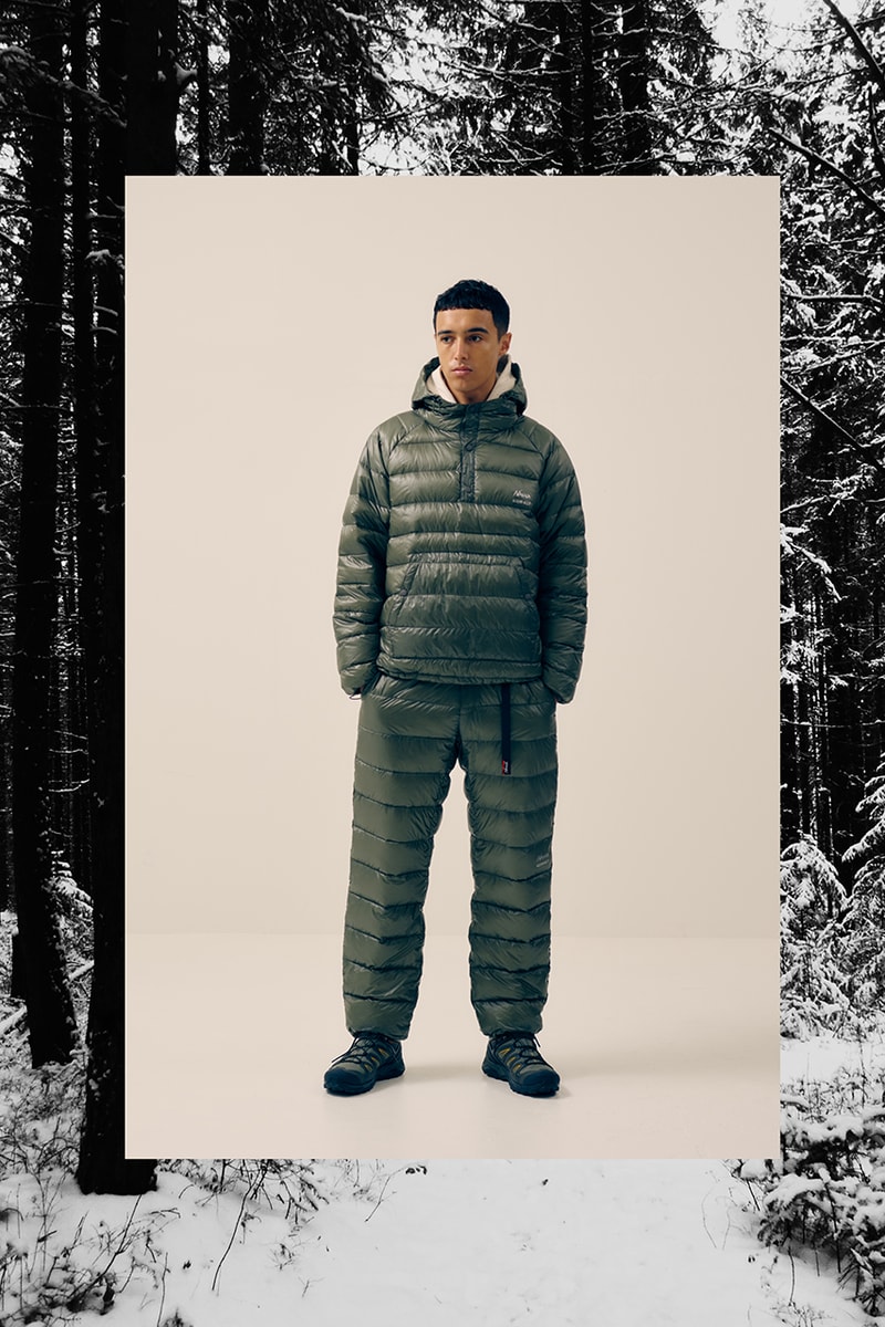gramicci nanga down boa fleece jacket pant trousers release information details
