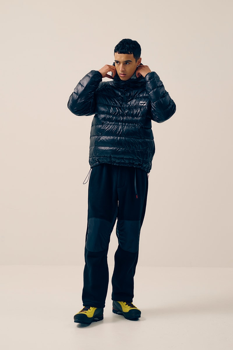 gramicci nanga down boa fleece jacket pant trousers release information details