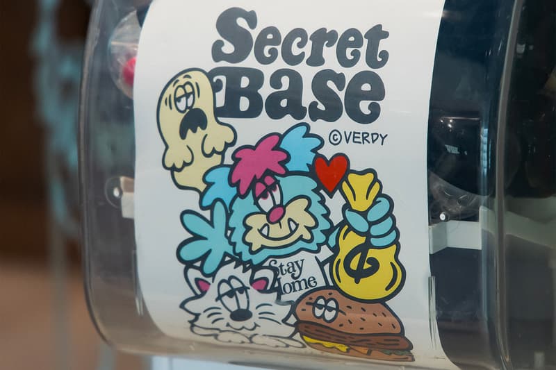 HBX collaborates with secret base harajuku toy company high end low vinyl models hiddy spongbob astro boy marshmallow man rat fink glue x-ray gashapon verdy bounty hunter raffle plush dolls vinyls release event info