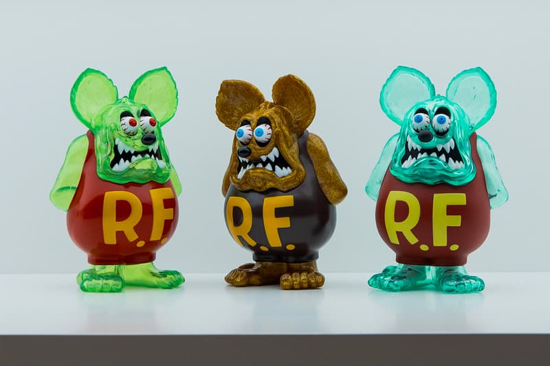 HBX collaborates with secret base harajuku toy company high end low vinyl models hiddy spongbob astro boy marshmallow man rat fink glue x-ray gashapon verdy bounty hunter raffle plush dolls vinyls release event info