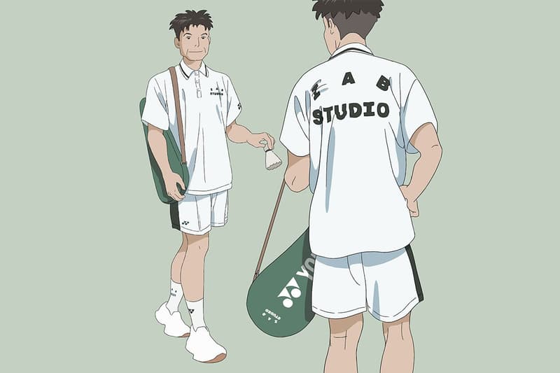 IAB Studio x Yonex Collection Release Info fashion sport design badminton japan korea game shirts pullover sweatshirt shorts NANOFLARE IAB Double Racquet camel white green