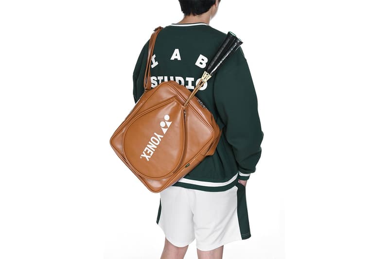 IAB Studio x Yonex Collection Release Info fashion sport design badminton japan korea game shirts pullover sweatshirt shorts NANOFLARE IAB Double Racquet camel white green