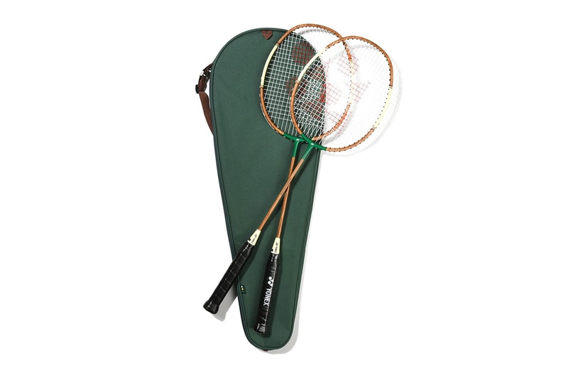 IAB Studio x Yonex Collection Release Info fashion sport design badminton japan korea game shirts pullover sweatshirt shorts NANOFLARE IAB Double Racquet camel white green