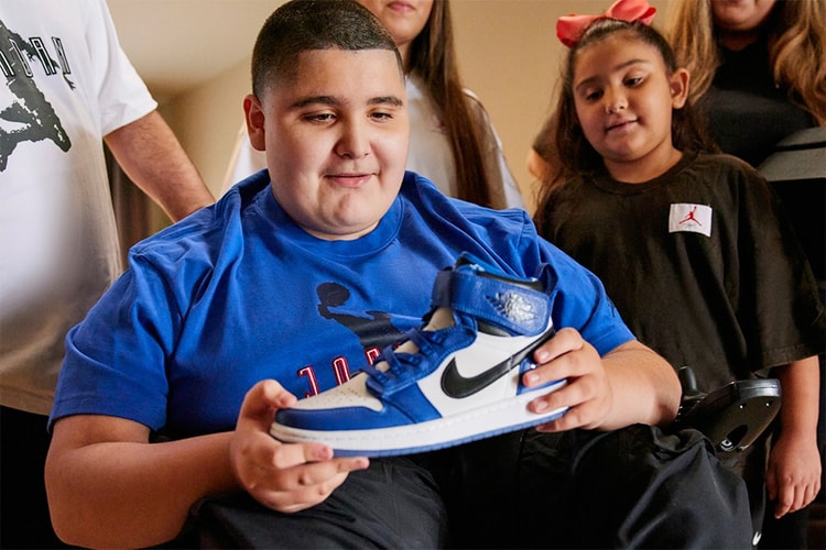 Jordan Brand Crafts Special Air Jordan 1 FlyEase PE for Make-A-Wish Patient Jordan Carranza