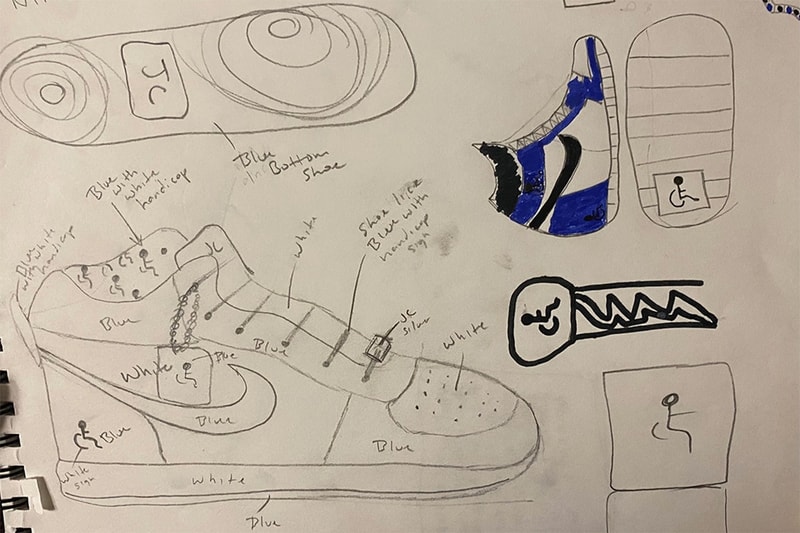 jordan carranza make a wish air jordan 1 high flyease pe white blue black info photos jordan brand