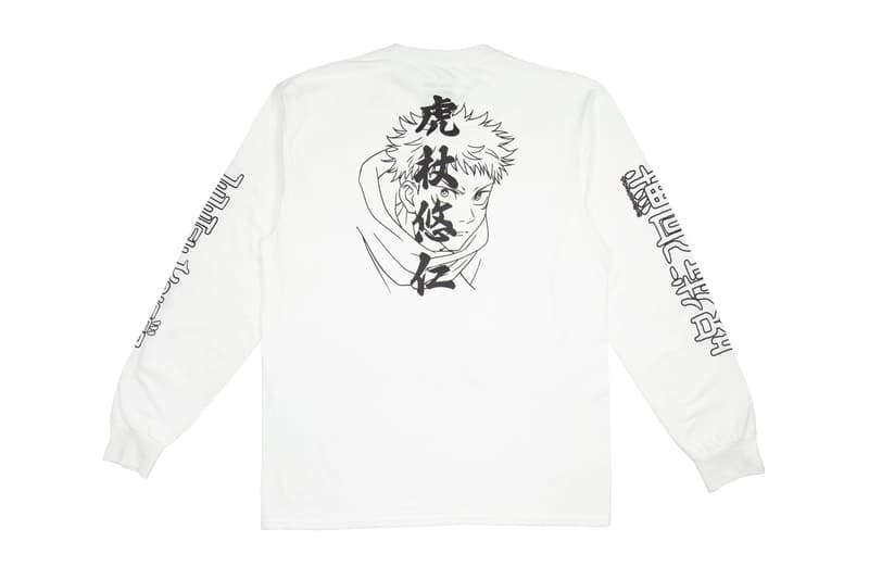 Crunchyroll Launches its Second Jujutsu Kaisen Capsule  streetwear line crunchy loves long sleeve shirt yuji itadori satoru gojo nobara kugisaki yuji crew sweatshirts I don't want to regret the way I've lived yellow six eye beanie release info 