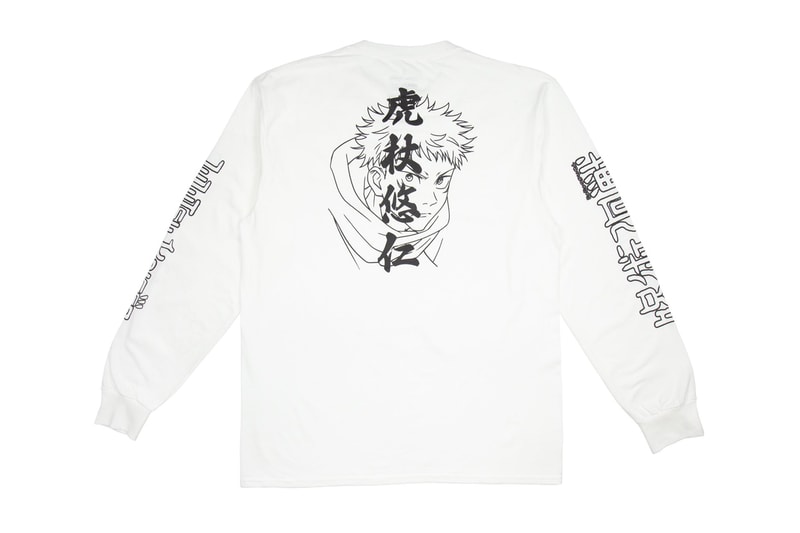 Crunchyroll Launches its Second Jujutsu Kaisen Capsule  streetwear line crunchy loves long sleeve shirt yuji itadori satoru gojo nobara kugisaki yuji crew sweatshirts I don't want to regret the way I've lived yellow six eye beanie release info 