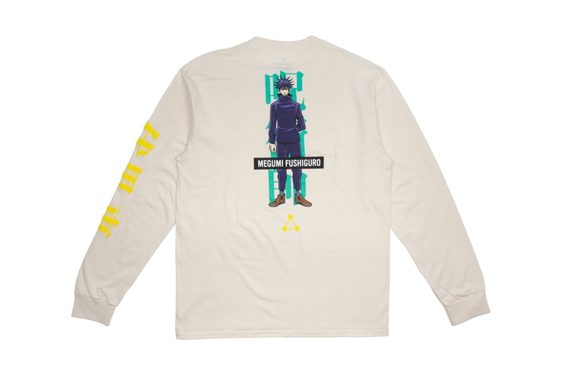 Crunchyroll Launches its Second Jujutsu Kaisen Capsule  streetwear line crunchy loves long sleeve shirt yuji itadori satoru gojo nobara kugisaki yuji crew sweatshirts I don't want to regret the way I've lived yellow six eye beanie release info 