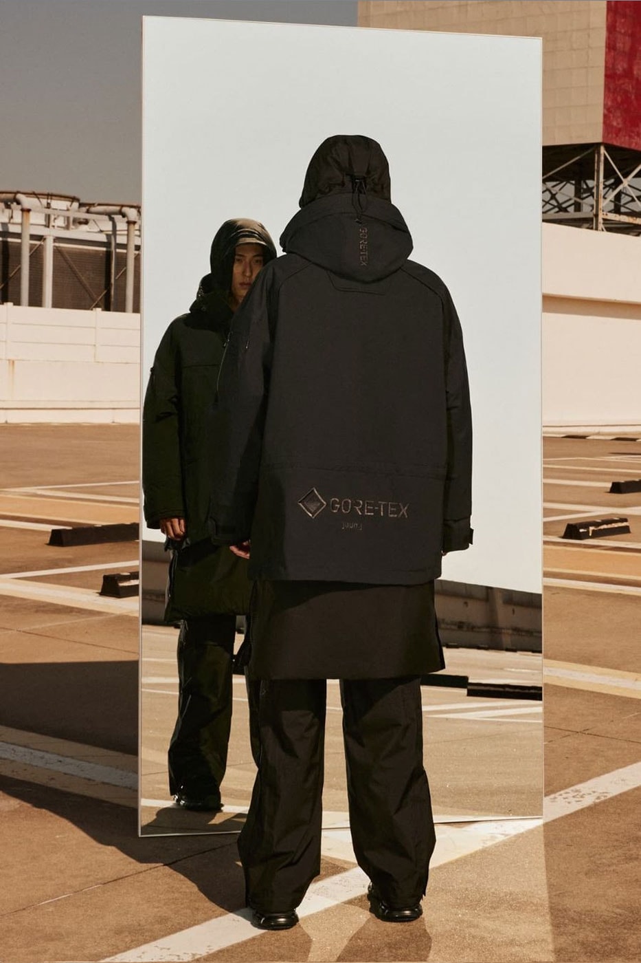 JUUN. J and GORE-TEX Tease Upcoming Technical Focused Collaboration south korea breathable weather ready lookbook capsule collection utility FW21 GORPCORE collection fall winter 2021