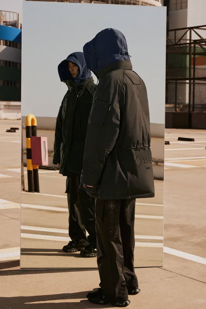 JUUN. J and GORE-TEX Tease Upcoming Technical Focused Collaboration south korea breathable weather ready lookbook capsule collection utility FW21 GORPCORE collection fall winter 2021