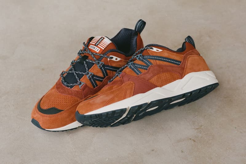 karhu fusion 2.0 fall 2021 suede pack fiery red burnt cadmium orange rubber release details information