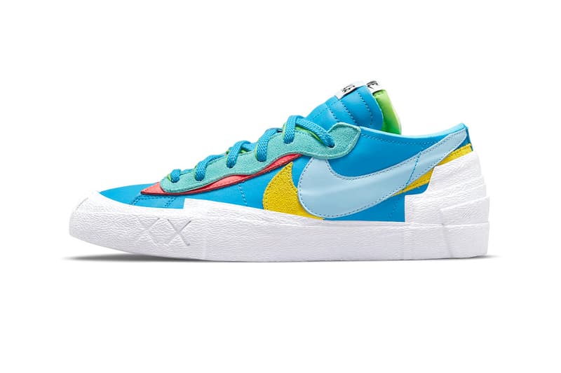 KAWS sacai Nike Blazer Low Official Look Release Info DM7901-400 DM7901-500 DM7901-600 Date Buy Price 