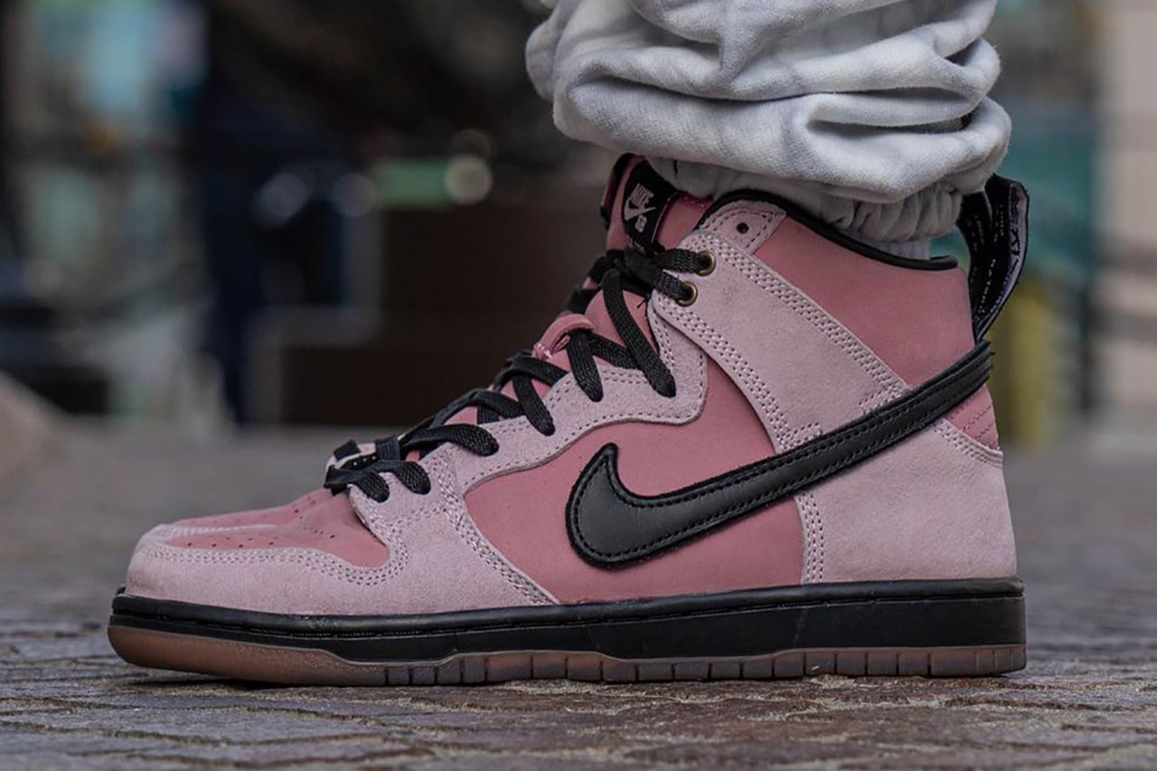 kcdc nike sb dunk high pink black DH7742 600 20th anniversary brooklyn skateshop release date info store list buying guide photos price 
