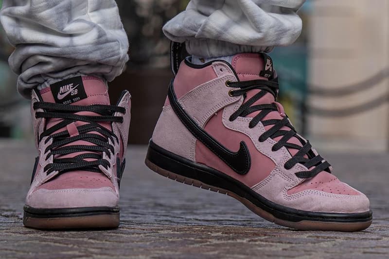 kcdc nike sb dunk high pink black DH7742 600 20th anniversary brooklyn skateshop release date info store list buying guide photos price 