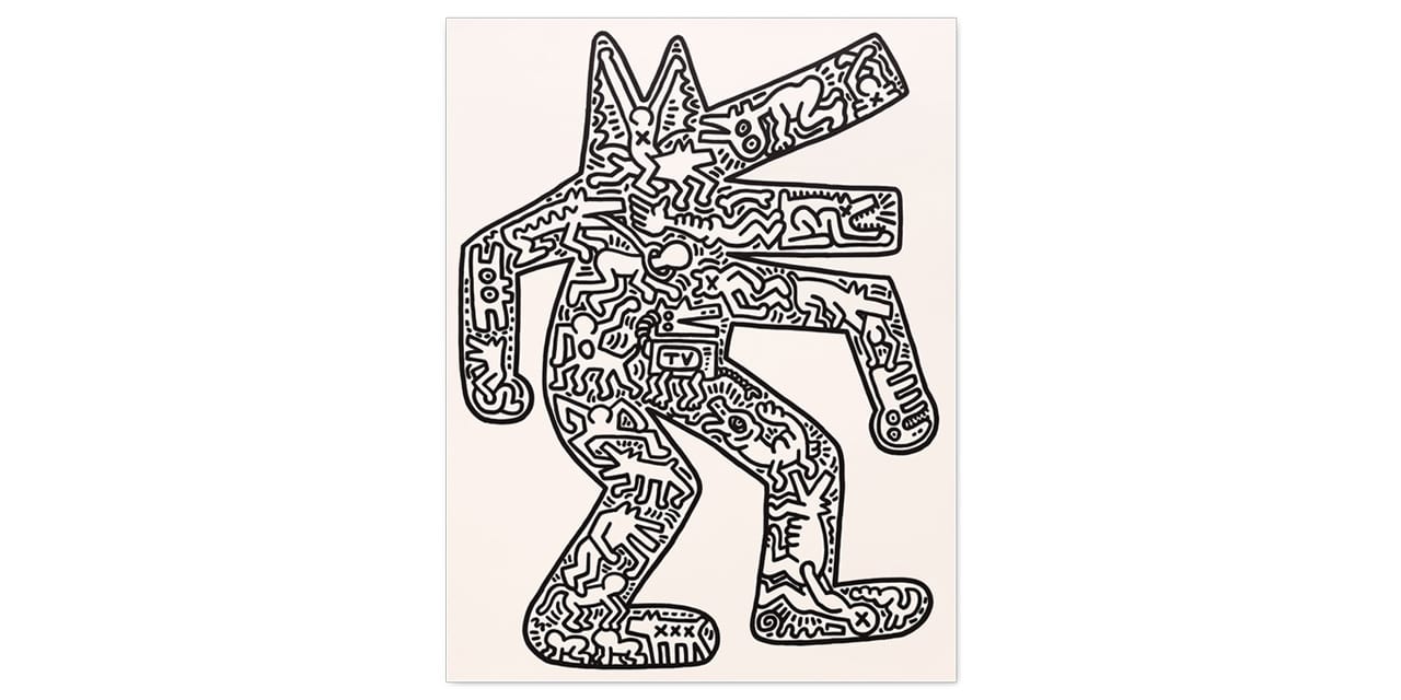 Keith Haring Framed Art Print Icons