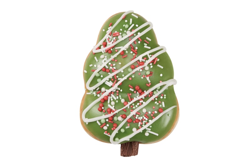 Krispy Kreme Christmas 2021 Doughnuts announcement Doughman Sprinkle Bells Tree Yo’self So Good Pud Dozen Creations Kit Piped Say Merry Christmas Half Dozen 