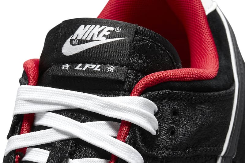 League of Legends Pro League LPL Nike Dunk Low Official Look Release Info DO2327-011 Date Buy Price Black White Bright Crimson