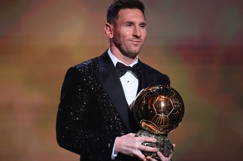 Lionel Messi Wins Ballon d'Or 2021 PSG Barcelona footballer best footballer in the world Argentina 